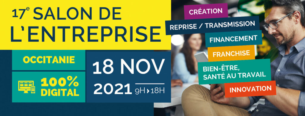 Salon de l'entreprise Occitanie le 18 novembre 2021 en ligne - visuel