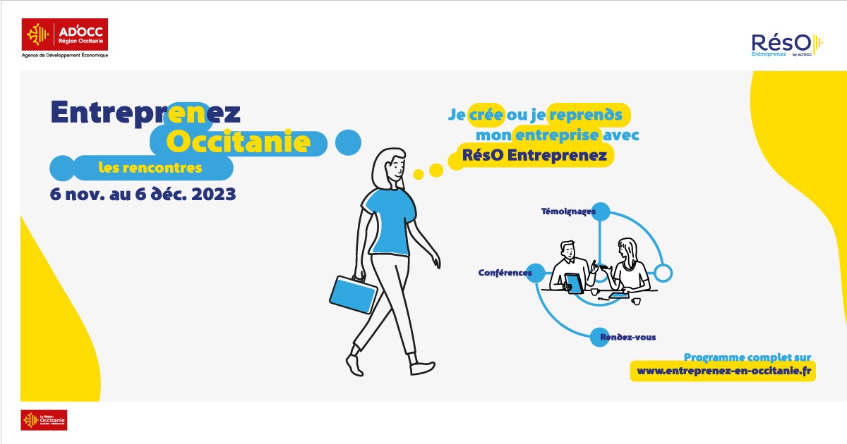 Entreprendre en Occitanie 2023 - avec BGE Occitanie