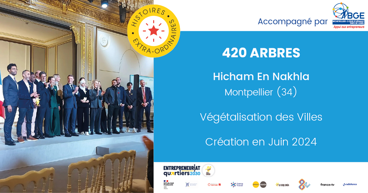 420 arbres : le projet d’Hicham En Nakhla primé à l'Élysée