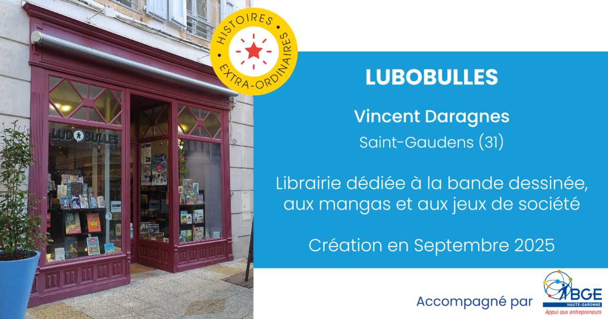 Librairie Ludobulles accompagnée par BGE en Occitanie